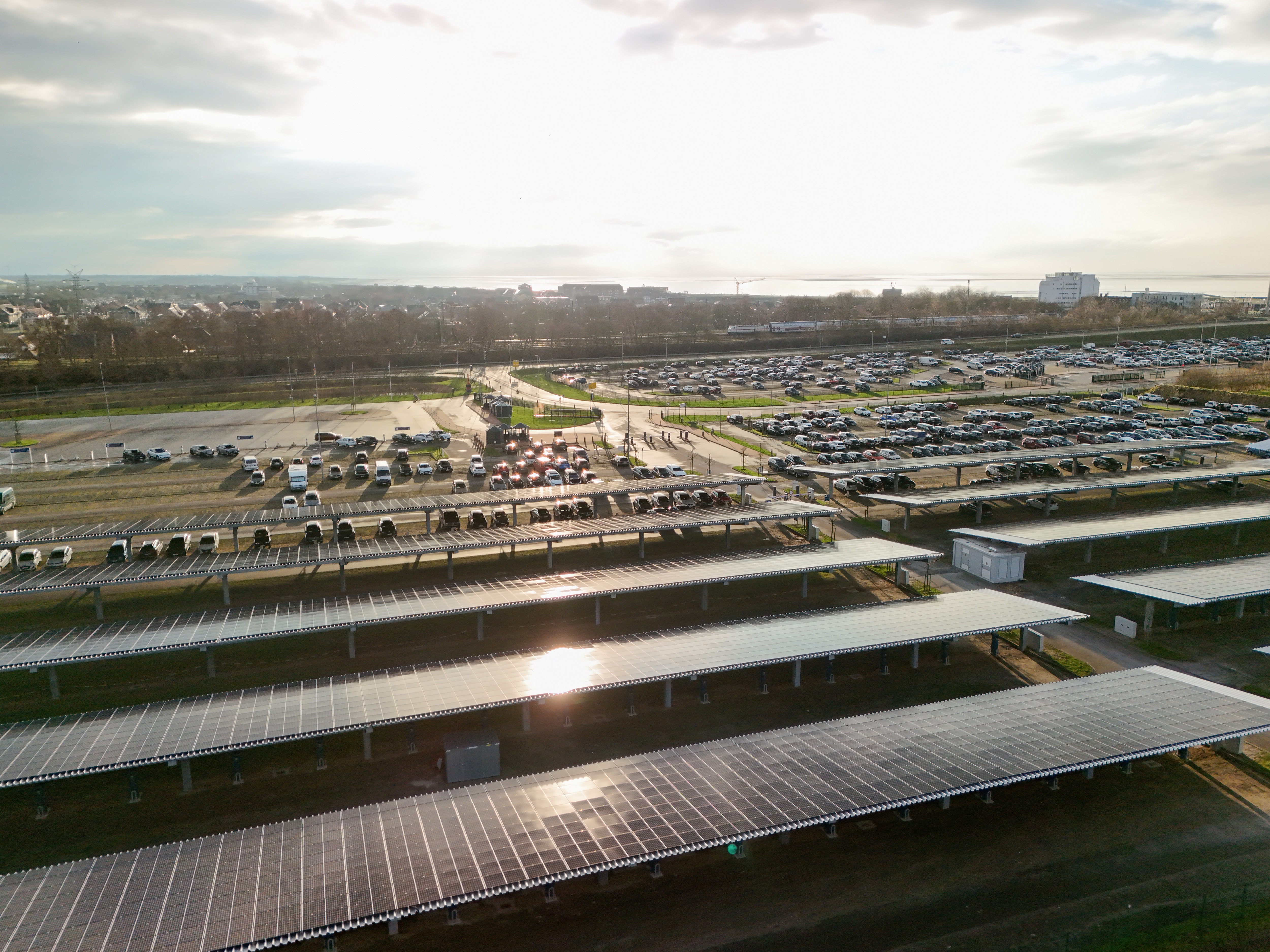 Blick auf den Frisia Ladepark